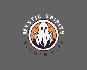 Spooky Halloween Ghost logo design