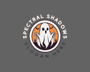 Spooky Halloween Ghost logo design