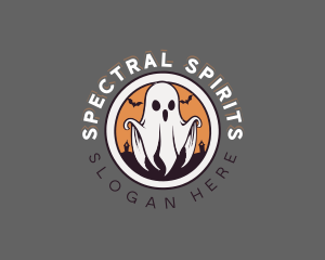 Spooky Halloween Ghost logo design