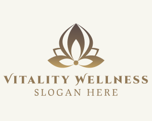 Beauty Wellness Lotus logo design