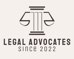 Pillar Scale Legal Service  logo design