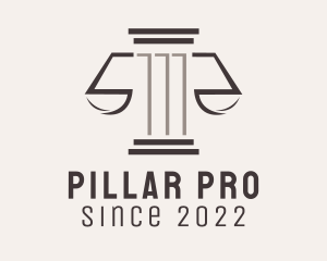 Pillar Scale Legal Service  logo design