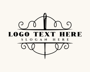 Stitching - Craft Needle Thread logo design