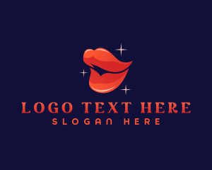 Glam - Sexy Erotic Lips logo design