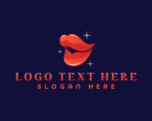 Feminine - Sexy Erotic Lips logo design