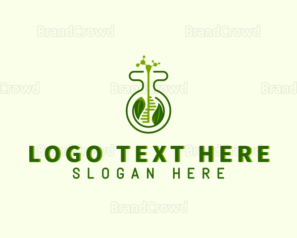 Agriculture Biotech Flask Logo