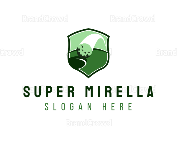 Golf Ball Shield Logo