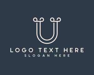 Writer - Generic Loop Letter U logo design