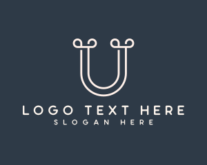 Author - Generic Loop Letter U logo design