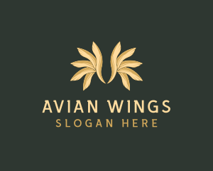 Avian Feather Wings logo design