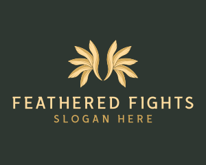 Avian Feather Wings logo design