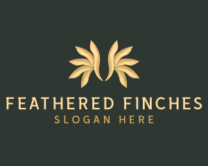 Avian Feather Wings logo design