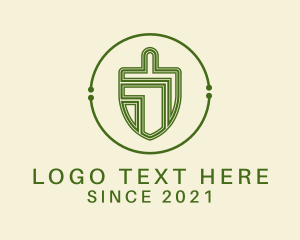 Grass - Green Trowel Circuit logo design