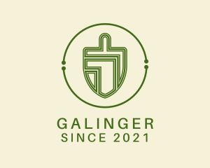 Grass - Green Trowel Circuit logo design