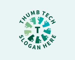 Thumb - Community Thumbs Up Group logo design