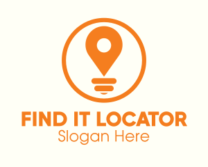 Locator - Locator Light Bulb logo design