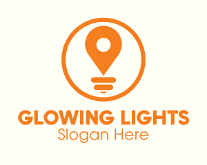 Locator Light Bulb logo design