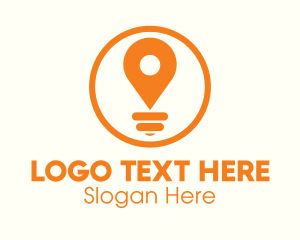 Locator Light Bulb Logo