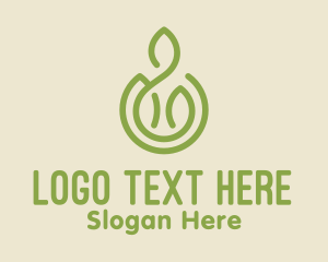 Natural Product - Green Organic Farm logo design