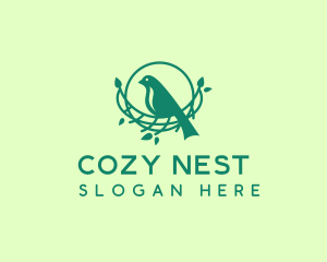 Tree Bird Nest logo design