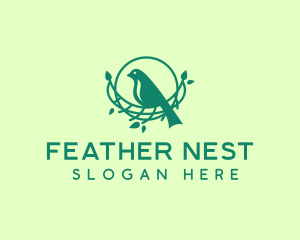 Tree Bird Nest logo design