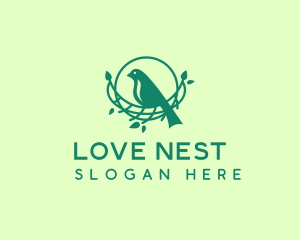 Tree Bird Nest logo design