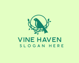 Tree Bird Nest logo design