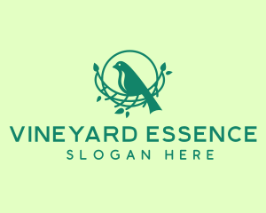 Tree Bird Nest logo design