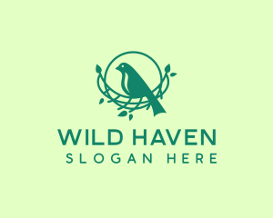 Tree Bird Nest logo design