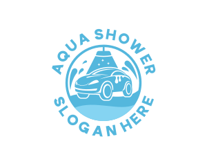 Shower - Car Wash Auto Cleaning logo design