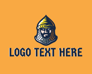 Angry - Medieval Knight Avatar logo design