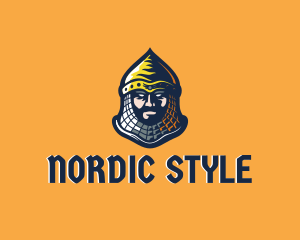 Scandinavian - Medieval Knight Avatar logo design