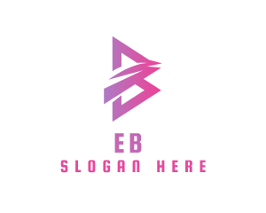 Cyber - Technology Glitch Letter B logo design