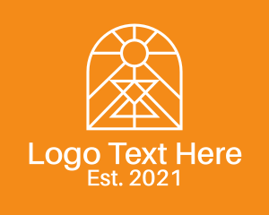 Symmetrical - White Symmetrical Window logo design
