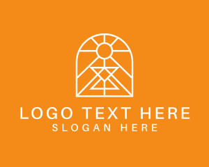 Symmetrical Window Outline Logo