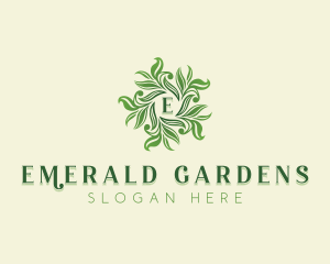 Nature Herbal Gardening logo design