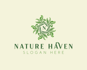 Nature Herbal Gardening logo design