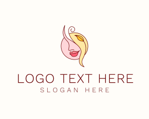 Skin Care - Female Face Beautician logo design