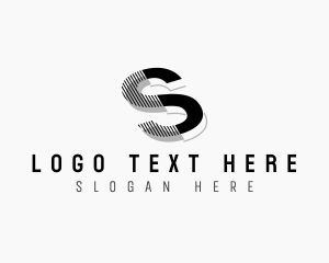 Tech - Stripe Business Company Letter S logo design