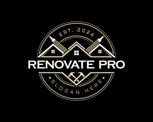 Roofing Remodel Carpentry logo design