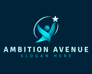 Ambition - Human Ambition Star logo design