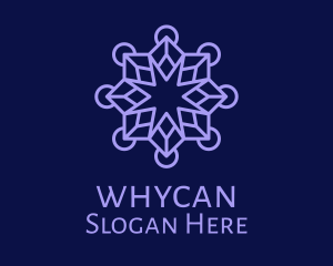 Purple Star Snowflake Logo