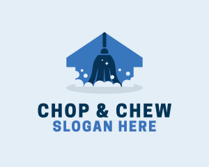 House Improvement - Mop Cleaning House logo design