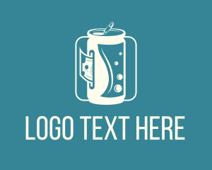 Vending Machine - Soda Drink Dispenser logo design