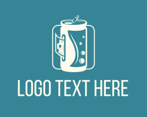 White - Soda Drink Dispenser logo design