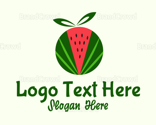 Watermelon Fruit Gift Logo