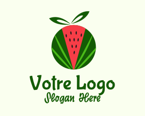 Ribbon - Watermelon Fruit Gift logo design