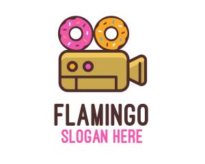 Colorful - Donut Video Camera logo design