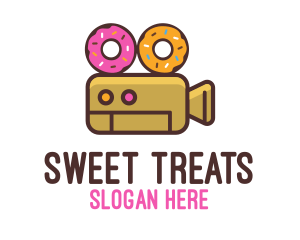 Donuts - Donut Video Camera logo design