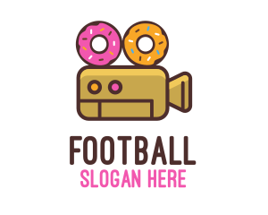 Donuts - Donut Video Camera logo design